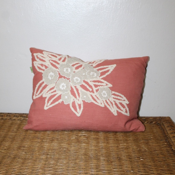 Celerie by Celerie Kemble Lumbar Embroidered Pillow. - Picture 4 of 12